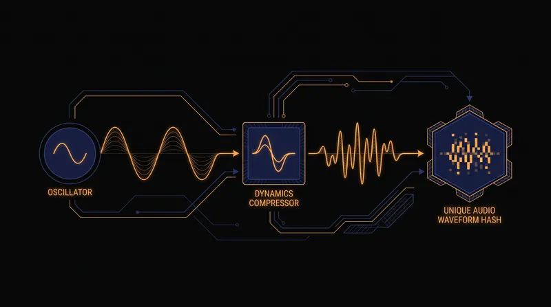 The Web Audio API can identify devices based on how their hardware mathematically processes sound waves.