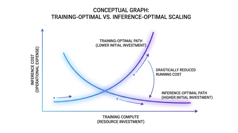 Inference-adjusted scaling laws prioritize making models cheaper to run, even if it means spending more compute upfront during training.