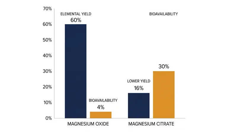 High elemental weight does not equal high systemic absorption.