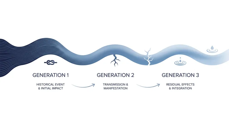 Historical trauma can manifest in subsequent generations through psychological, social, and epigenetic pathways.