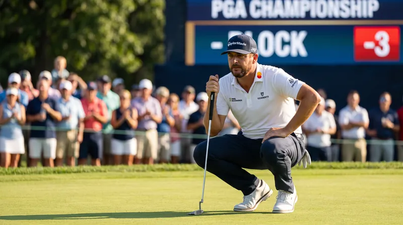 Club professional Michael Block held the 36-hole lead before a final-round 74 dropped him to a tie for third.