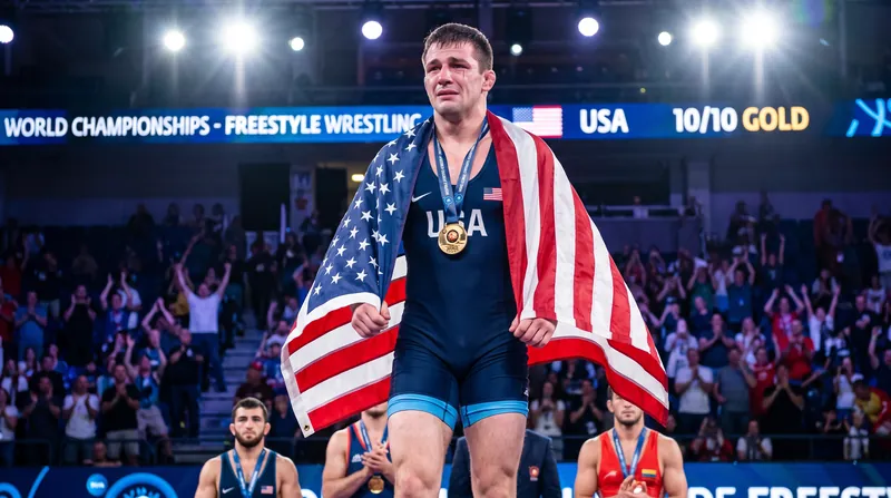 Four American men claimed individual gold medals, helping secure the first U.S. sweep of the U20 podium since 1979.