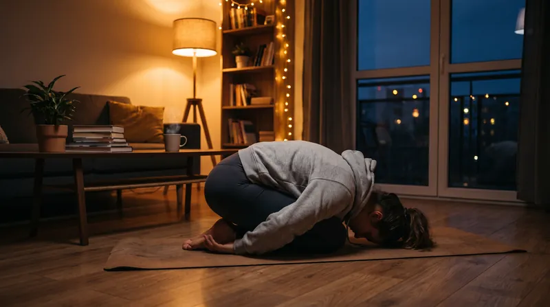 Down-regulating the nervous system before bed helps lower evening cortisol, preparing the body for deep sleep.