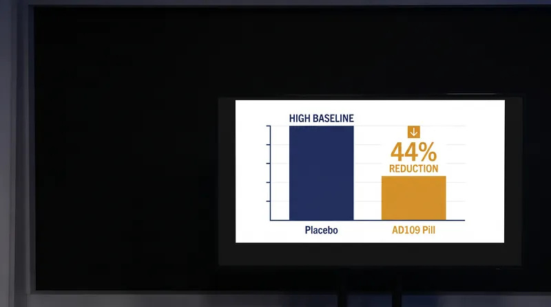 Patients taking the once-nightly pill saw their Apnea-Hypopnea Index drop by nearly half.