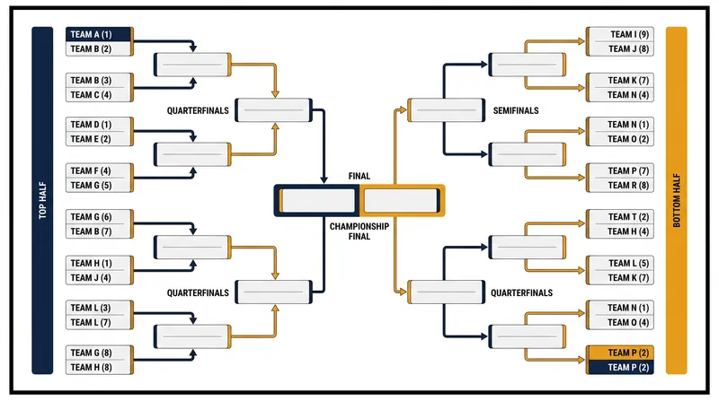 The new seeded knockout bracket protects the top-performing teams from the league phase.