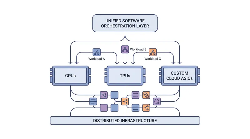 Multi-silicon AI relies on software abstraction to route workloads to the most efficient hardware.