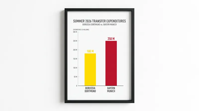 Dortmund outpaced Bayern Munich in summer 2026 transfer spending, a rare shift in Bundesliga economics.