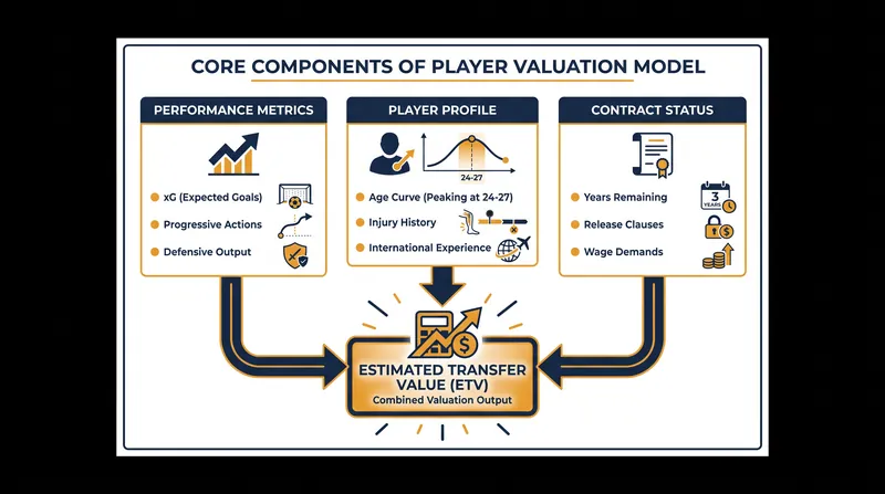 The core inputs that drive modern player valuation algorithms.