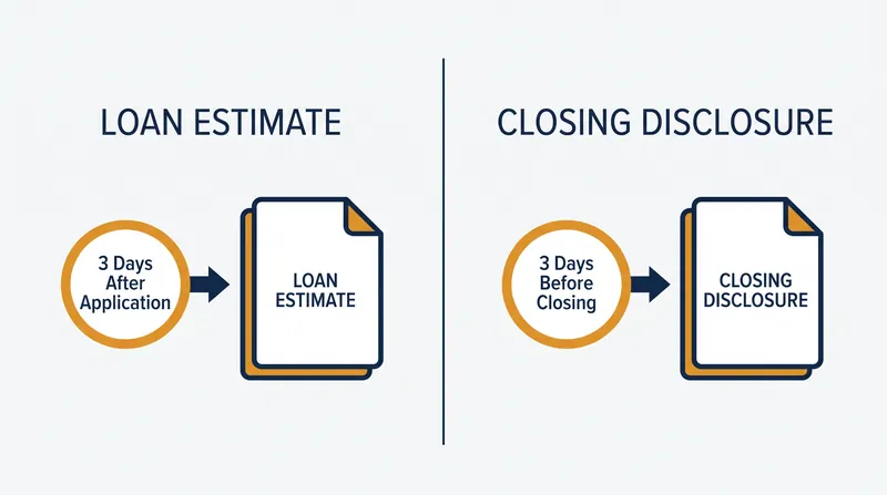 Federal law dictates strict delivery timelines for both the initial estimate and the final disclosure.