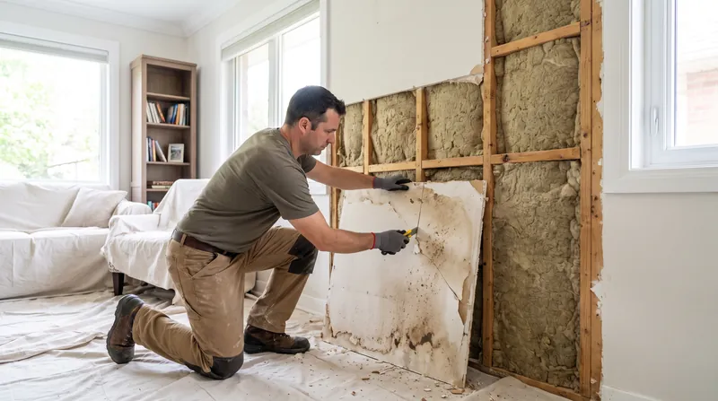 Porous materials like drywall that have been heavily colonized by mold must be physically removed and replaced.
