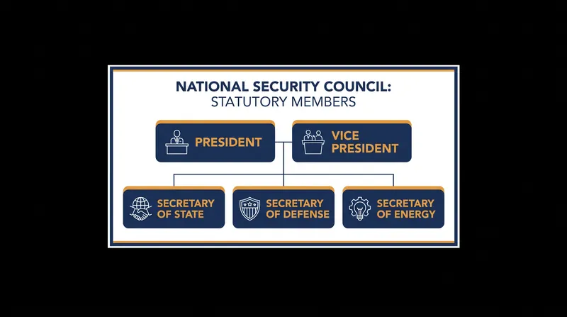 Statutory membership of the National Security Council.