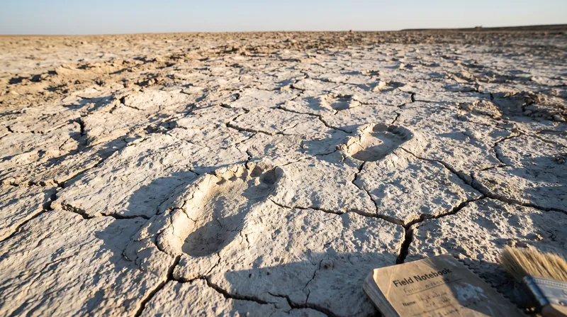 Fossilized footprints in New Mexico provide concrete evidence of human presence in North America during the peak of the Last Glacial Maximum.