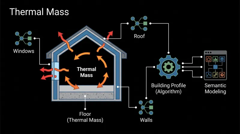 Algorithms build a thermodynamic profile of a home to calculate exactly how fast it gains and loses heat.