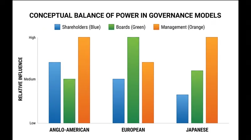 The balance of power between stakeholders varies significantly depending on the regional governance model.