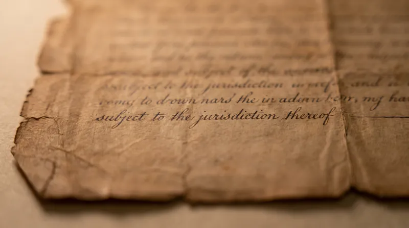 The legal dispute centers on the interpretation of the Fourteenth Amendment's jurisdiction clause.