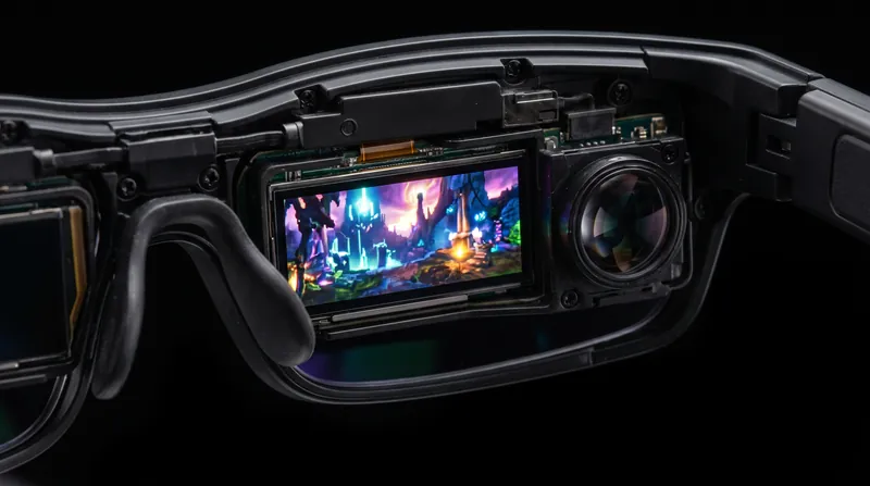 The dual OLED panels deliver a 120Hz refresh rate and a one-millisecond response time.
