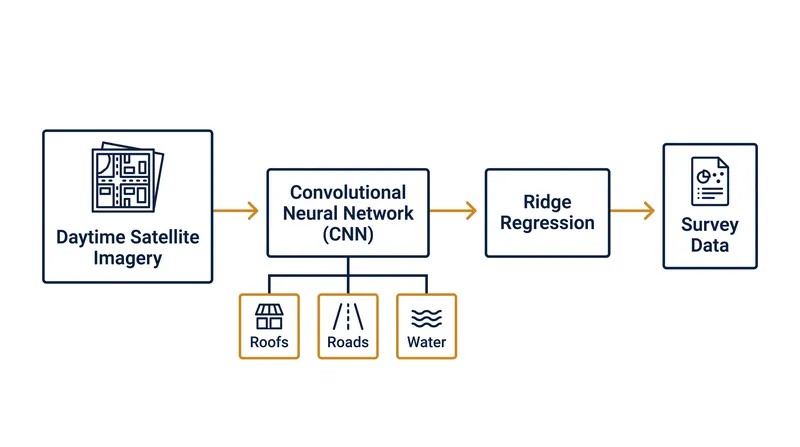 How transfer learning bridges the gap between raw imagery and economic data.