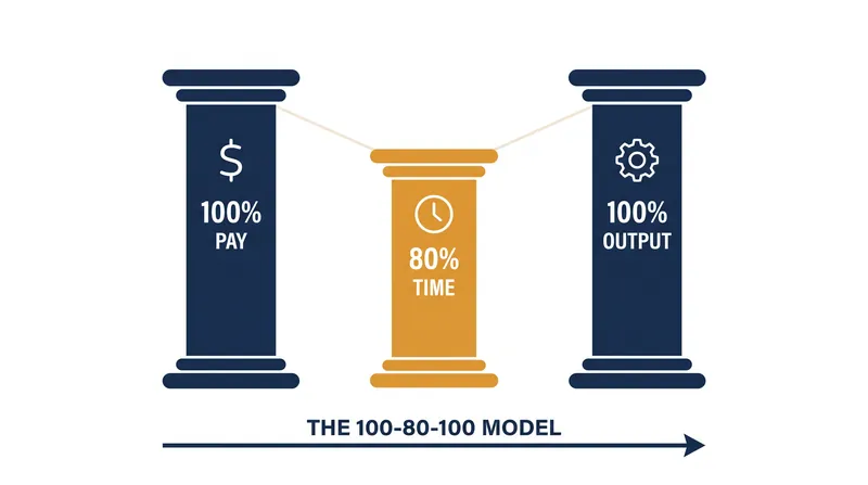 The 100-80-100 model forms the basis of most modern four-day workweek trials.