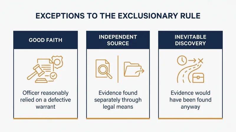 Over the decades, the Supreme Court has established several pathways for otherwise tainted evidence to be admitted in court.