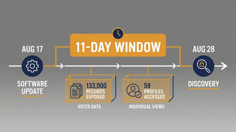 The exposure window lasted 11 days before state officials were notified by a third party.