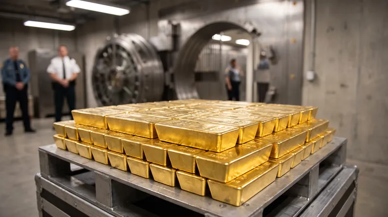 The central bank executed the transfer through a mix of physical shipments and market transactions to avoid recasting older bars.