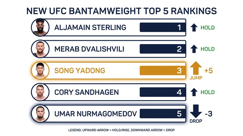 The Elo-based Meta UFC Rankings aggressively rewarded Song Yadong's second-round knockout.