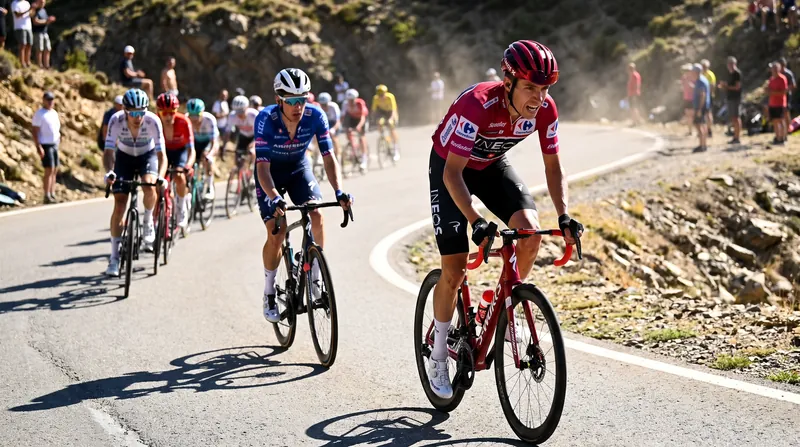 Race leader Enric Mas launched a blistering attack with 12 kilometers remaining to distance his GC rivals.