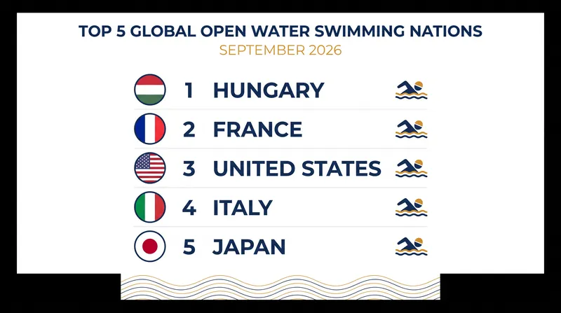 Factlen's Global Open Water Power Rankings for September 2026.