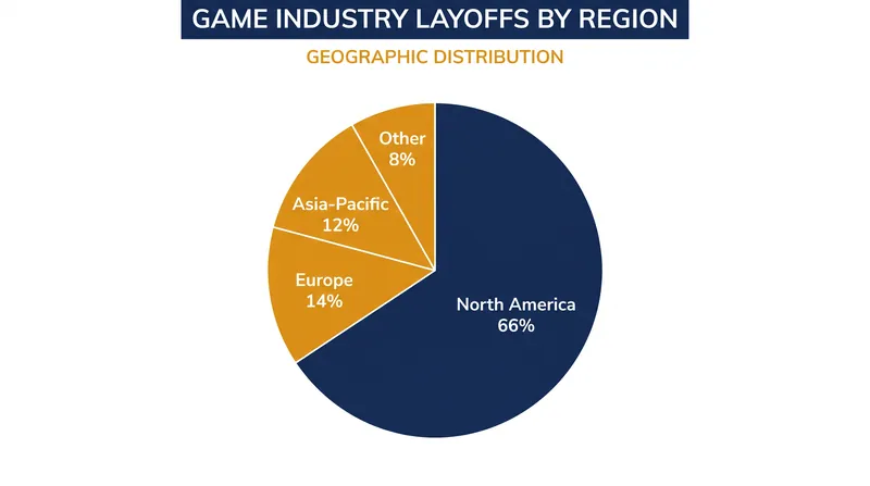 Over two-thirds of the industry's recent job cuts have occurred in North America.