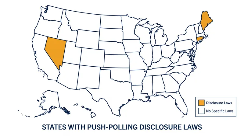 Several states have enacted mandatory disclosure laws to regulate push polling.