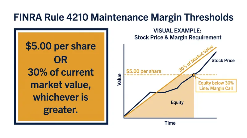 FINRA enforces a minimum 30% maintenance margin to ensure brokerages hold enough collateral to cover short positions.