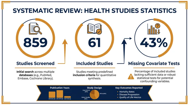 A systematic review found that a significant portion of clinical studies fail to report mandatory assumption checks.