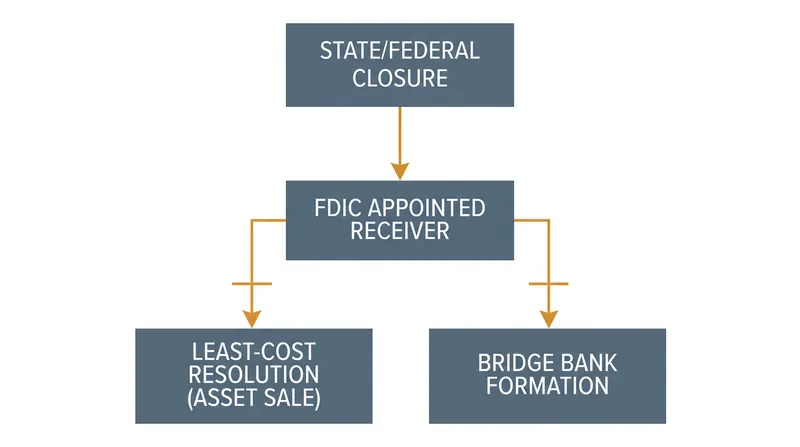 The FDIC's resolution process is designed to minimize the financial impact on the Deposit Insurance Fund.