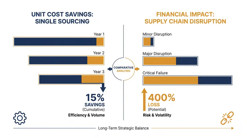 The financial trade-off: immediate margin improvements versus the probabilistic cost of disruption.