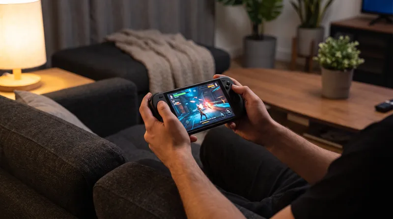 The Atlas 7 retains the smaller footprint of first-generation handhelds while doubling their battery capacity.