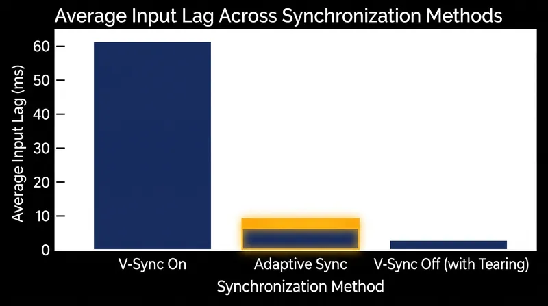 Adaptive sync provides the visual clarity of V-Sync without the severe input latency penalty.