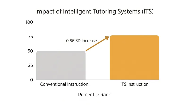 A 2016 meta-analysis found that intelligent tutoring systems raised student test scores by an average of 0.66 standard deviations.