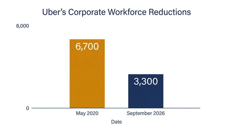 The September 2026 restructuring marks Uber's largest personnel reduction since the pandemic.