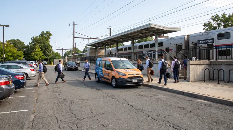 By bridging the first-and-last mile, on-demand vans expand the viable commuting radius around major rail hubs.