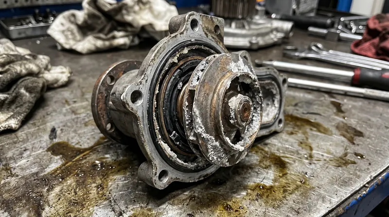 Precipitated silicates act like liquid sandpaper, systematically grinding away the mechanical seals inside the water pump.