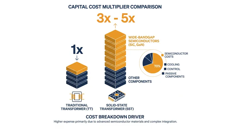 The advanced semiconductors required for SSTs currently drive a significant capital cost premium.