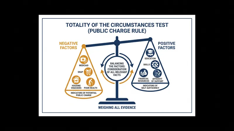 Officers must weigh five statutory factors alongside any receipt of means-tested benefits.