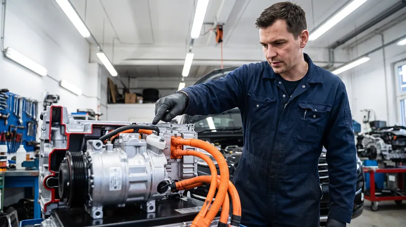 Modern EV architectures route coolant loops through the drivetrain to scavenge waste heat from the battery and motors.