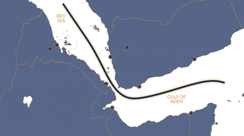 The Houthi advance threatens direct line-of-sight control over the 20-mile-wide maritime chokepoint.