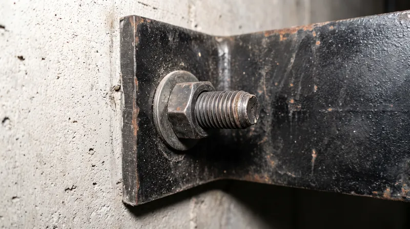 Wedge anchors rely on immense friction generated against the sides of the drilled concrete hole.