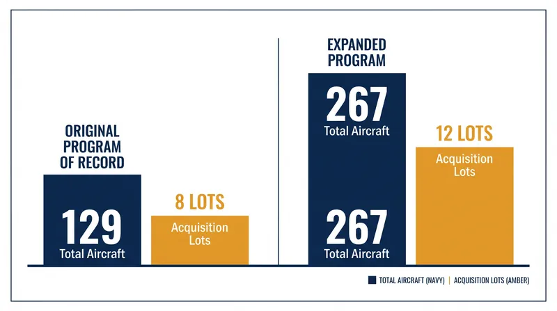 The expanded acquisition strategy stretches the F-15EX production line across 12 lots.