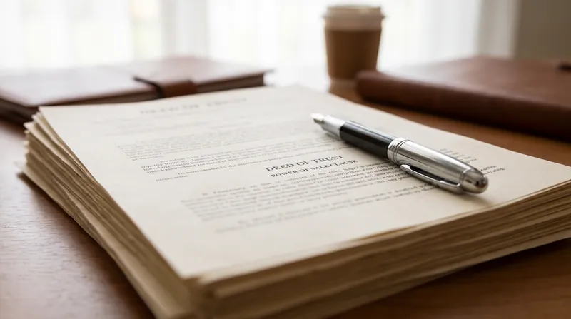 The presence of a power of sale clause in the initial closing documents authorizes an out-of-court auction upon default.