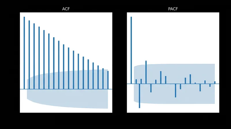 ACF and PACF plots help analysts determine the optimal p and q parameters.