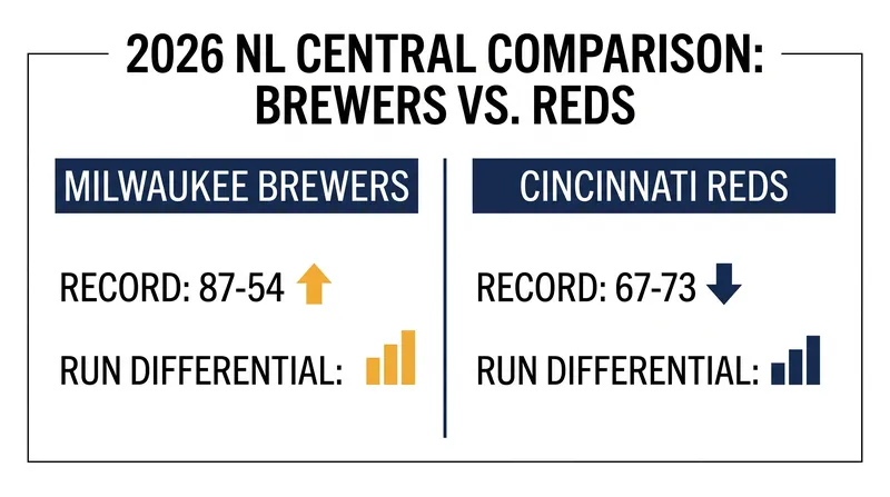 The Brewers enter the series with a massive statistical advantage over the Reds.