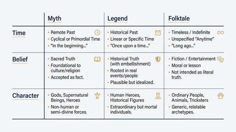 William Bascom's 1965 framework for classifying prose narratives.